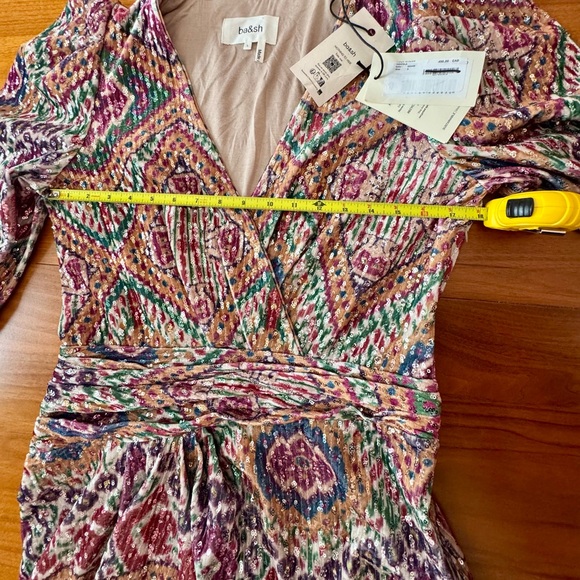 ba&sh “Tola” Velvet Sequin Gem-Tone Mini- Dress, Size L. NWT - Picture 11 of 16